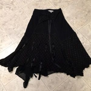 Young Essence knit asymmetrical skirt
